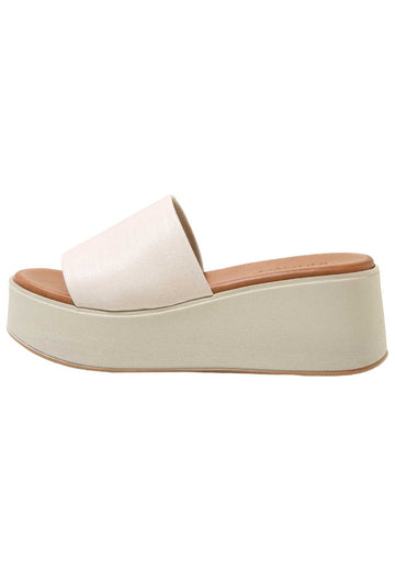 Inuovo Pantoletten Leder Weiß - surf4shoes