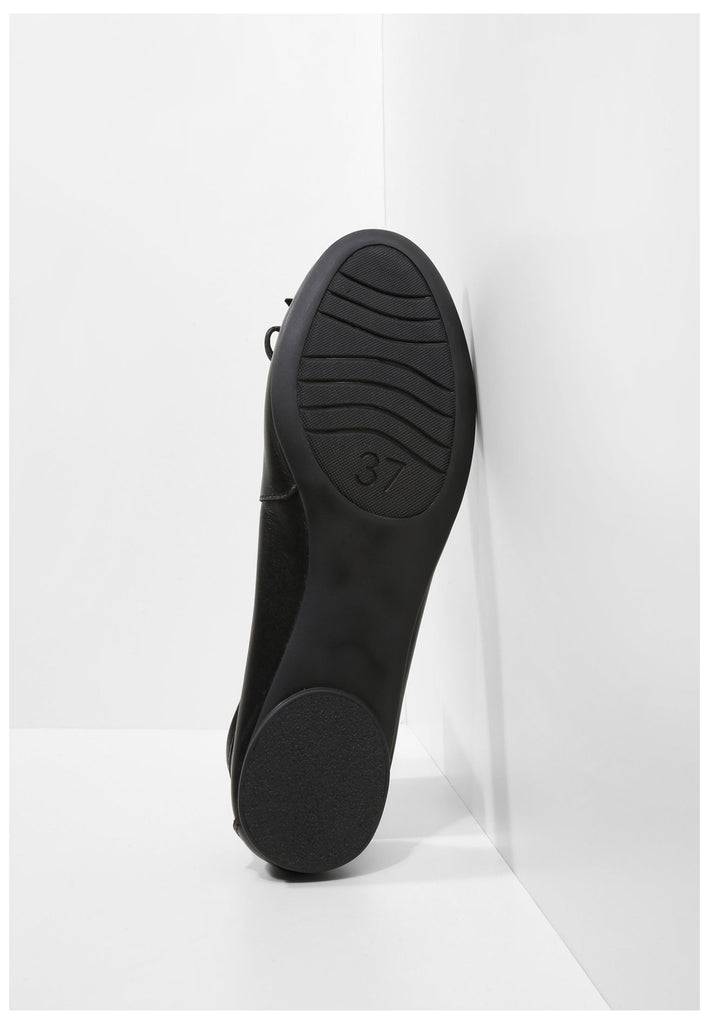 Inuovo Ballerinas Leder Schwarz - surf4shoes