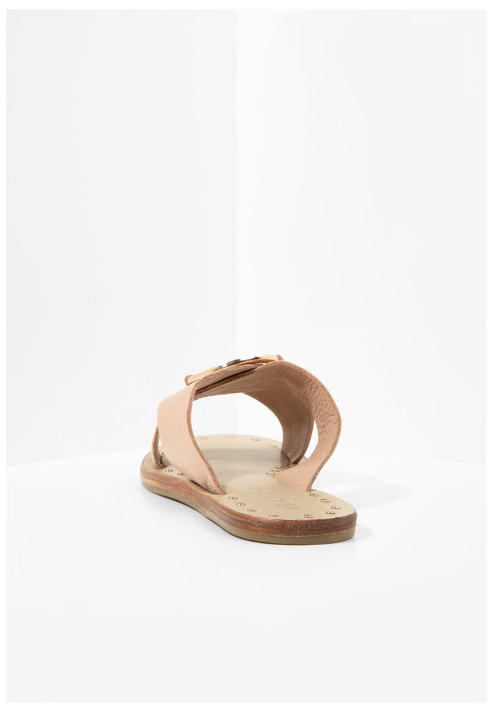 Inuovo Pantoletten Leder Beige - surf4shoes