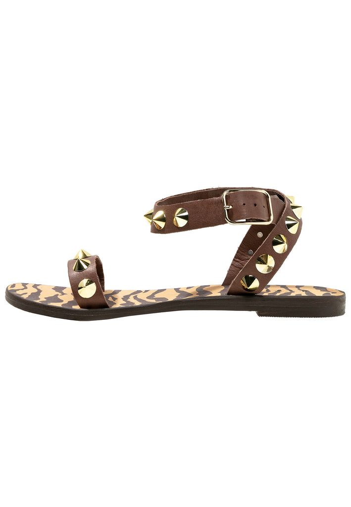 Inuovo Sandalen Leder Dunkelbraun - surf4shoes