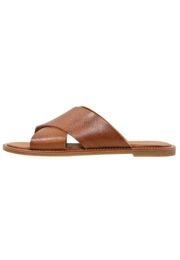 Inuovo Pantoletten Leder Mittelbraun - surf4shoes