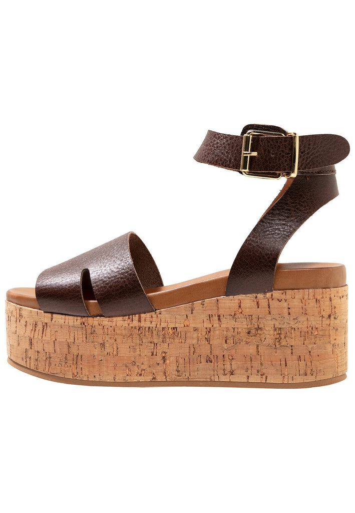 Inuovo Sandalen Leder Dunkelbraun - surf4shoes