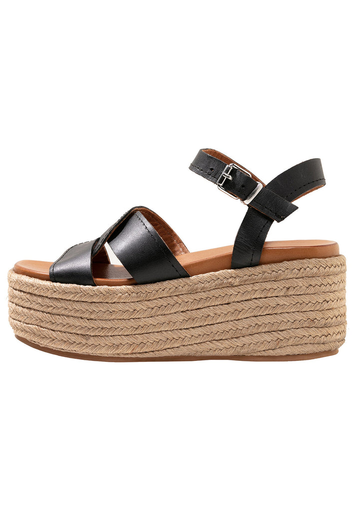 Inuovo Sandalen Leder Schwarz - surf4shoes