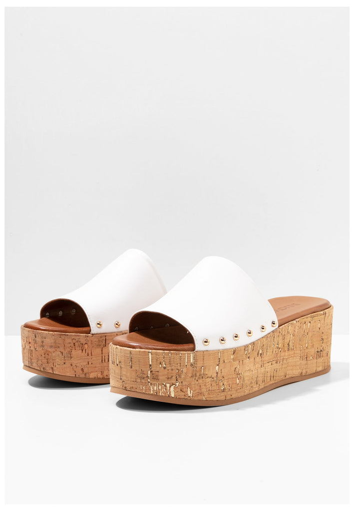 Inuovo Pantoletten Leder White - surf4shoes