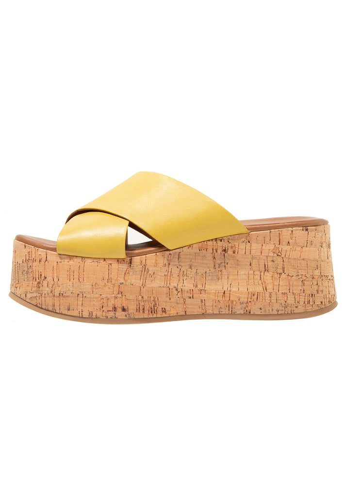 Inuovo Pantoletten Leder Yellow - surf4shoes