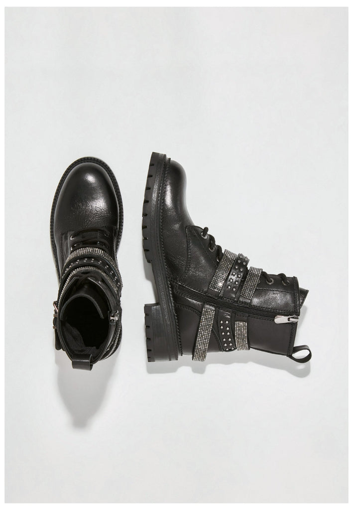 Inuovo Stiefelette Leder Schwarz - surf4shoes