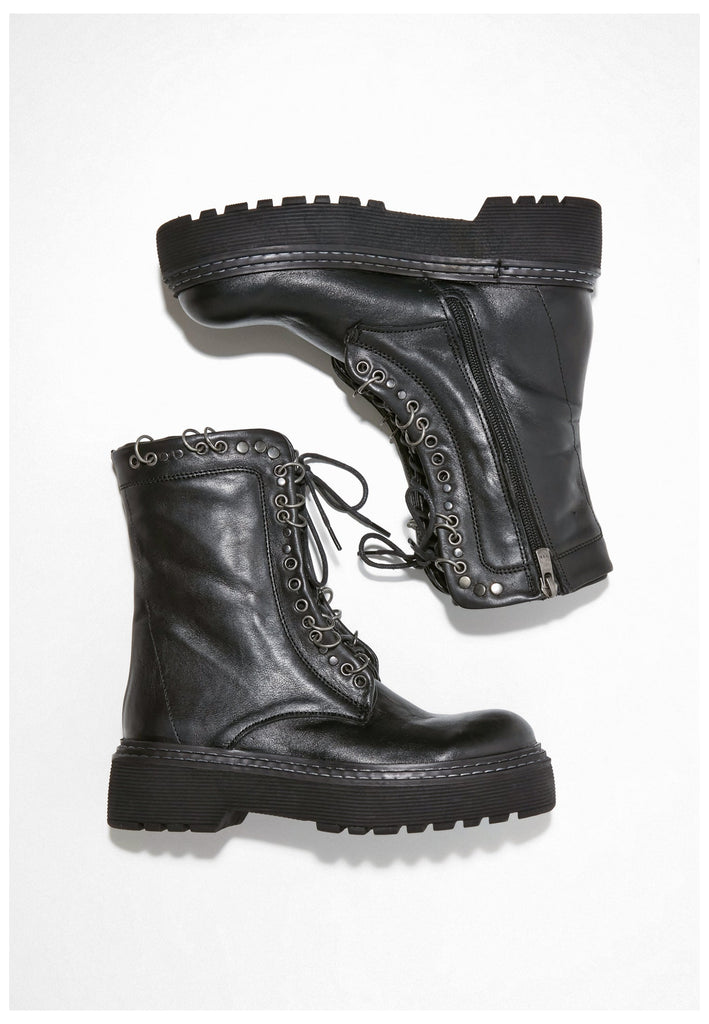 Inuovo Stiefelette Veloursleder Black - surf4shoes