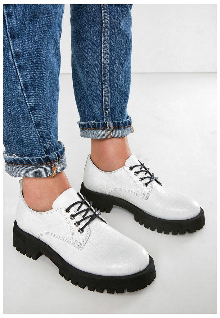 Inuovo Halbschuhe Leder White - surf4shoes