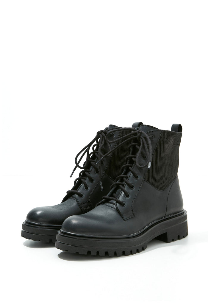 Inuovo Stiefelette Leder/Textil Schwarz - surf4shoes