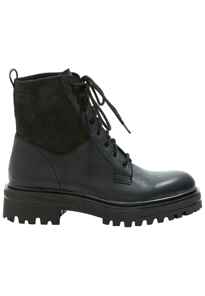 Inuovo Stiefelette Leder/Textil Schwarz - surf4shoes