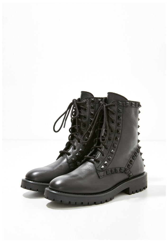 Inuovo Stiefelette Leder Schwarz - surf4shoes