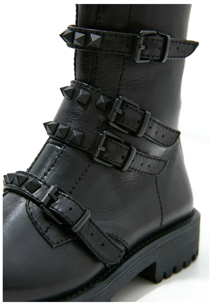 Inuovo Stiefelette Leder Schwarz - surf4shoes