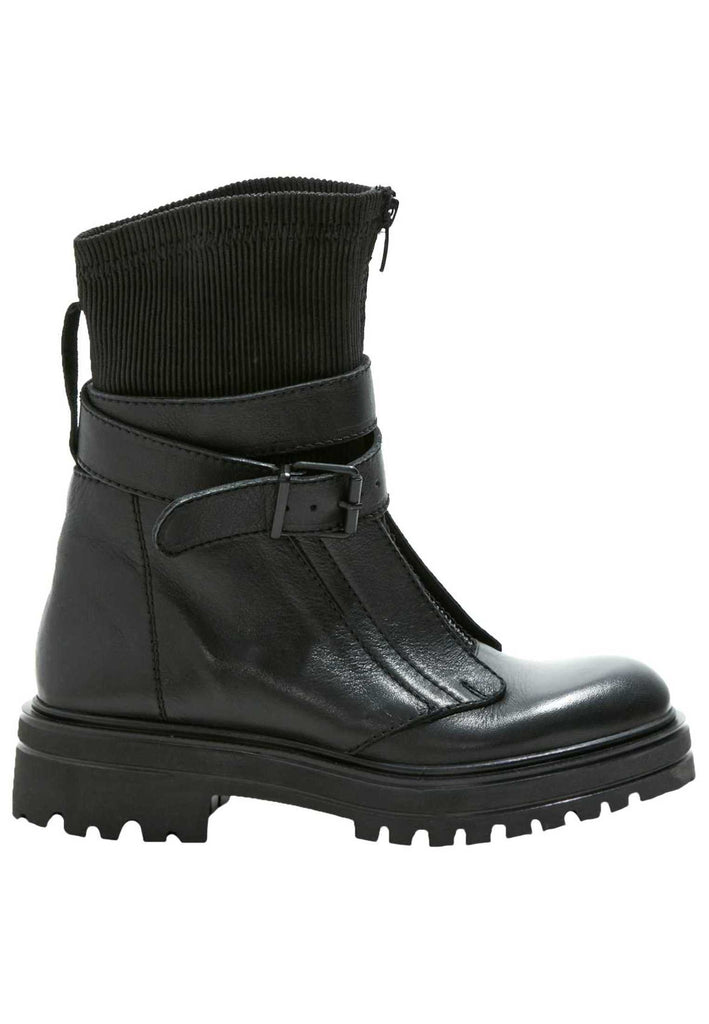 Inuovo Stiefelette Leder/Textil Schwarz - surf4shoes