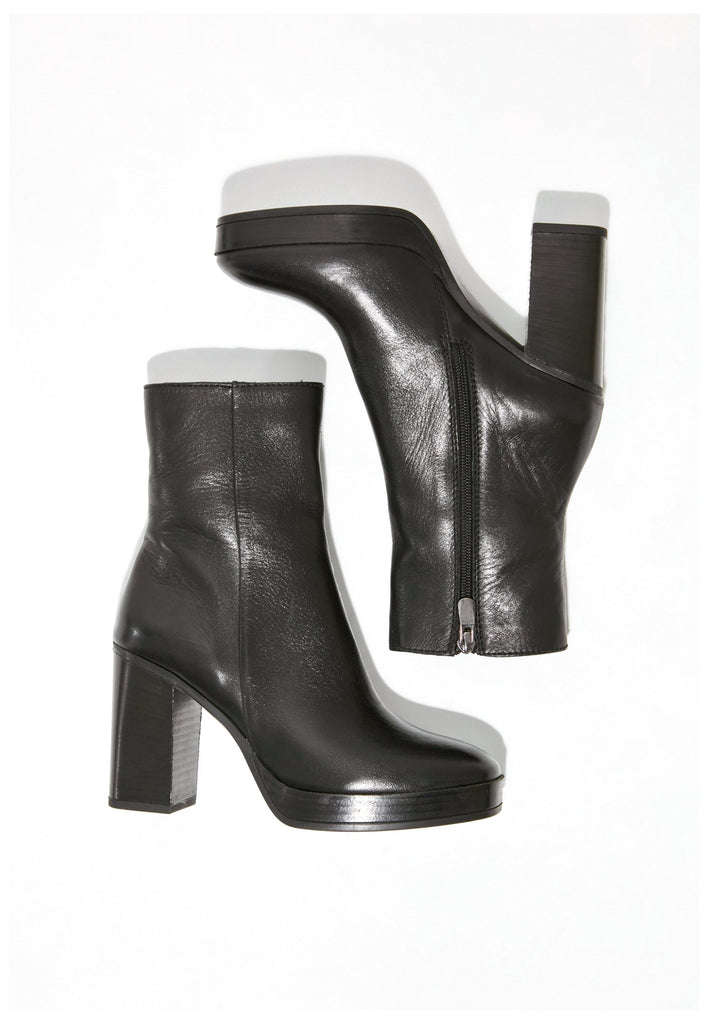 Inuovo Stiefelette Leder Schwarz - surf4shoes