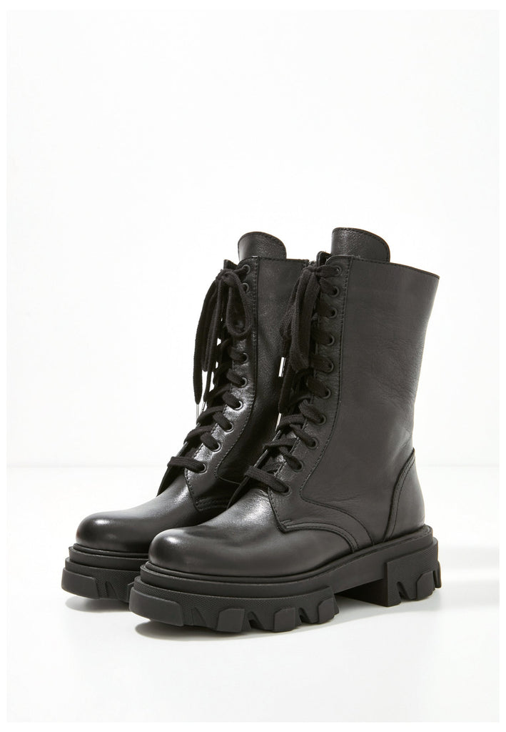 Inuovo Stiefelette Leder Schwarz - surf4shoes