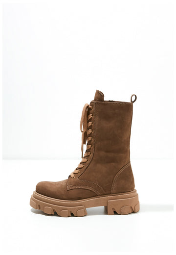 Inuovo Stiefelette Leder Dunkelbraun - surf4shoes