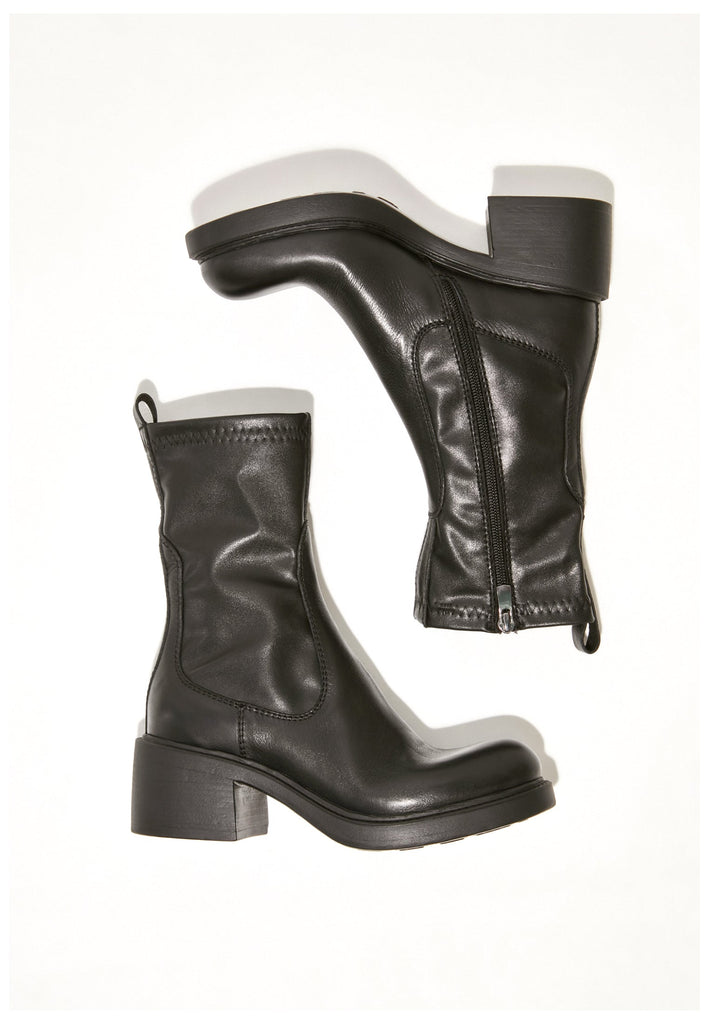 Inuovo Stiefelette Leder Schwarz - surf4shoes