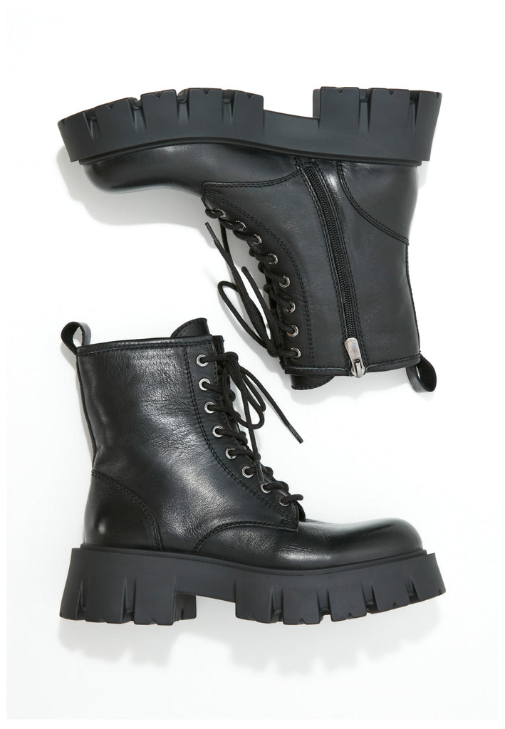 Inuovo Stiefelette Leder Schwarz - surf4shoes