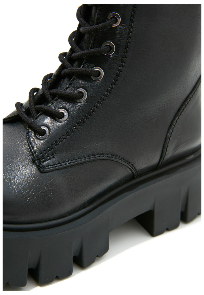 Inuovo Stiefelette Leder Schwarz - surf4shoes