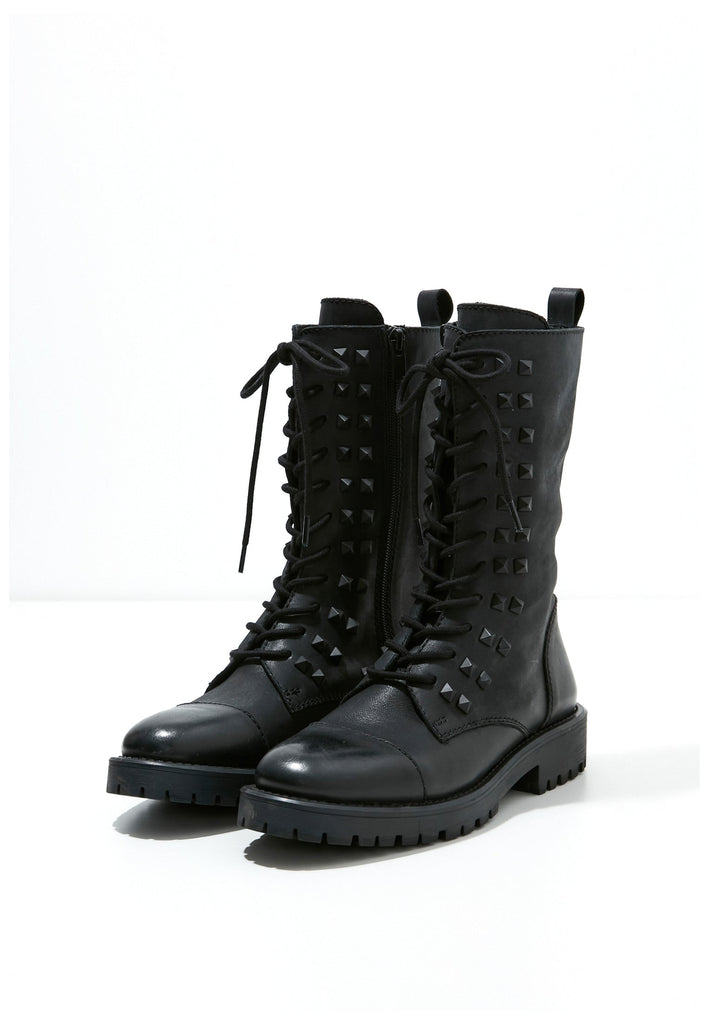 Inuovo Stiefelette Leder Schwarz - surf4shoes