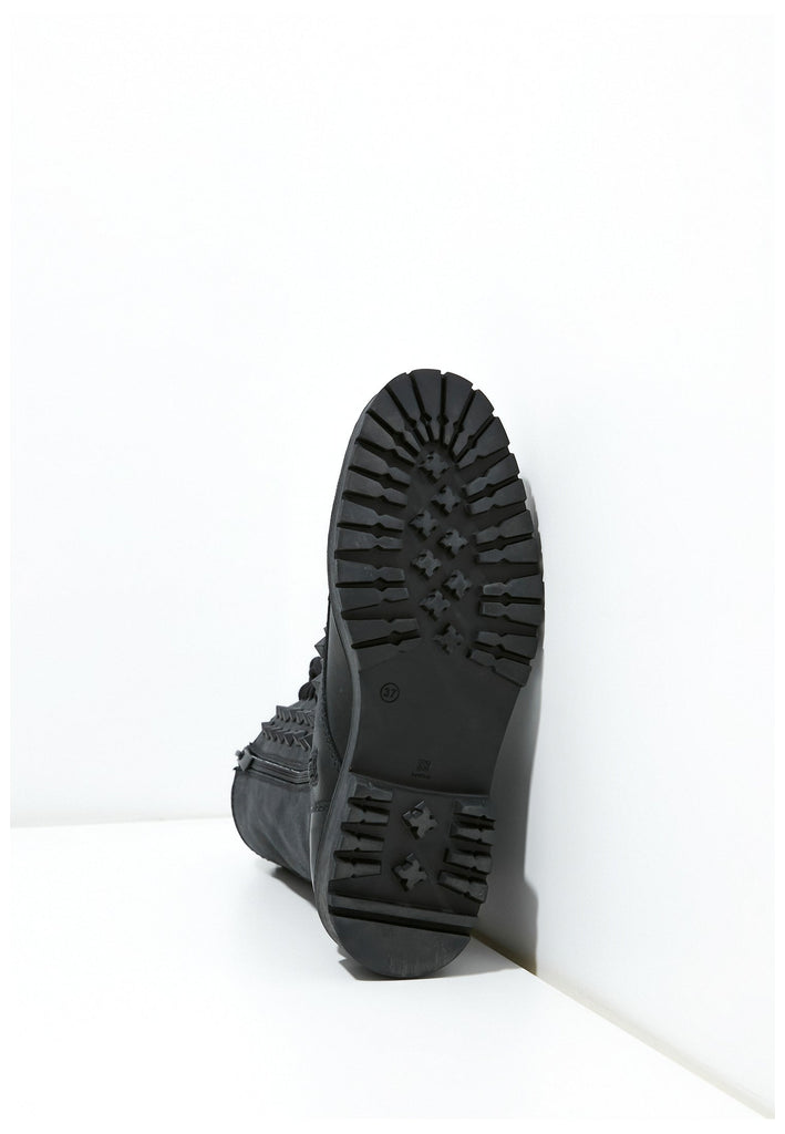 Inuovo Stiefelette Leder Schwarz - surf4shoes