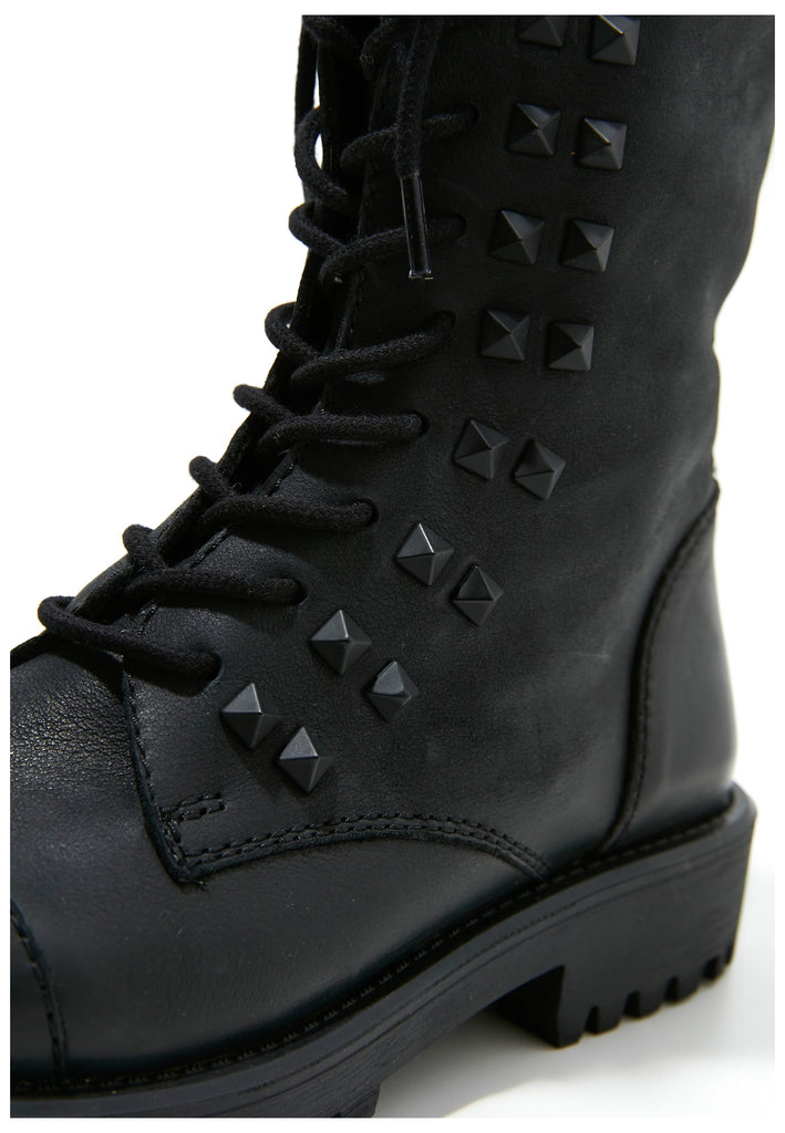 Inuovo Stiefelette Leder Schwarz - surf4shoes