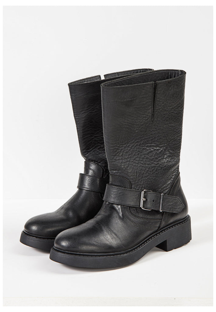 Inuovo Stiefelette Leder Schwarz - surf4shoes