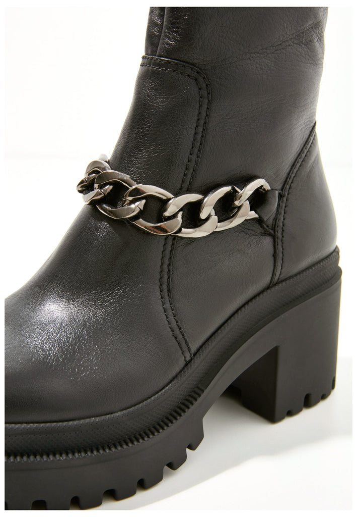 Inuovo Stiefelette Leder Schwarz - surf4shoes