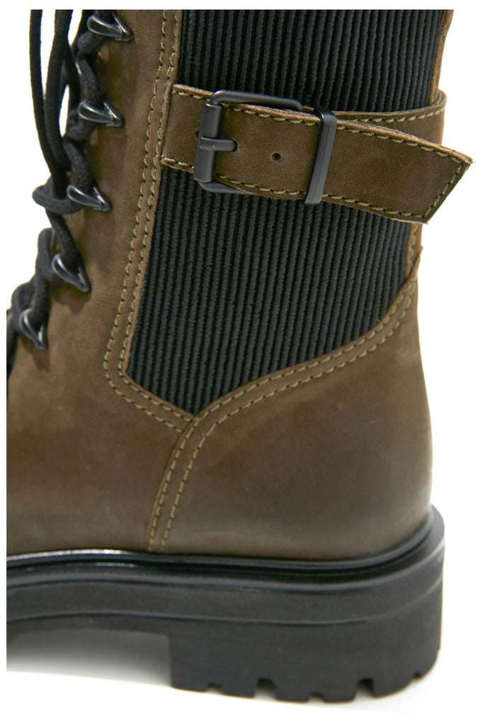 Inuovo Stiefelette Leder/Textil Dunkelbraun - surf4shoes