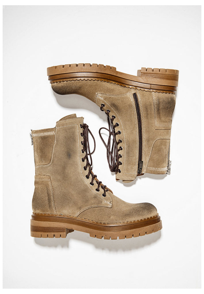 Inuovo Stiefelette Leder Hellbraun - surf4shoes