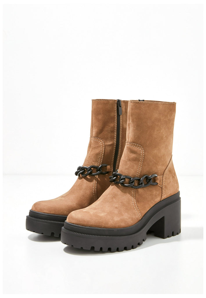 Inuovo Stiefelette Leder Hellbraun - surf4shoes