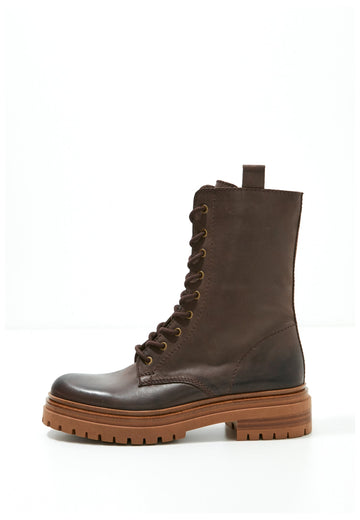 Inuovo Stiefelette Leder Dunkelbraun - surf4shoes