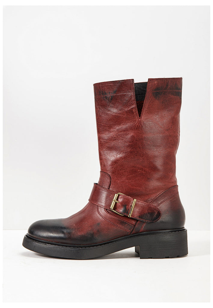 Inuovo Stiefelette Leder Burgundy - surf4shoes