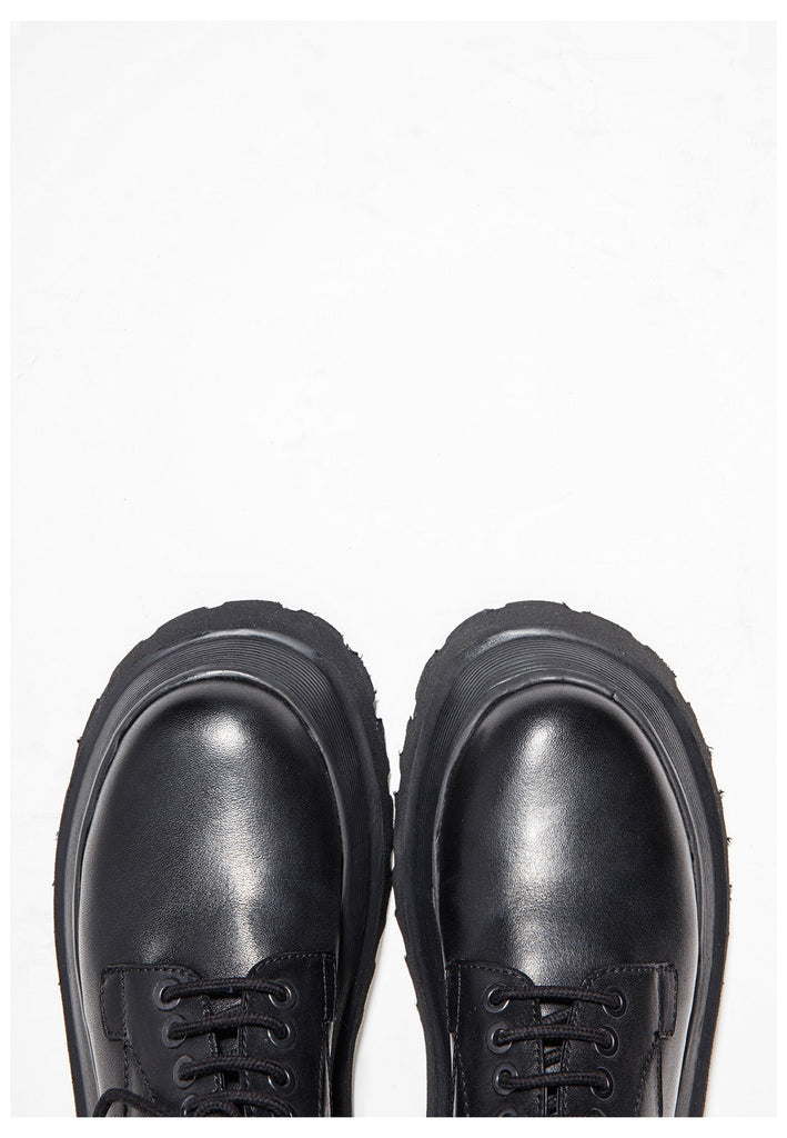 Inuovo Halbschuhe Leder Schwarz - surf4shoes