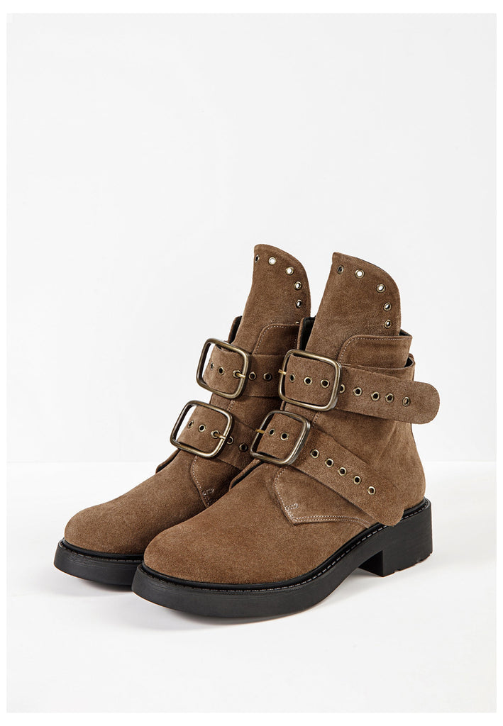 Inuovo Stiefelette Leder Mittelbraun - surf4shoes