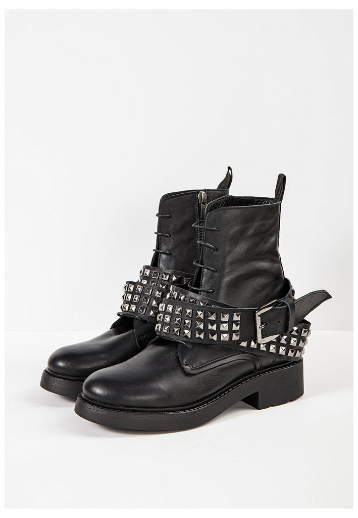 Inuovo Stiefelette Leder Schwarz - surf4shoes