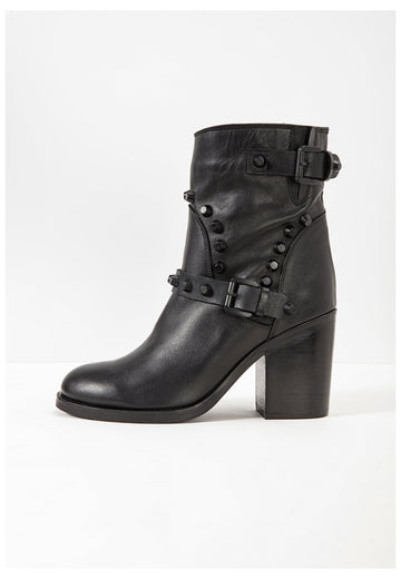 Inuovo Stiefelette Leder Schwarz - surf4shoes