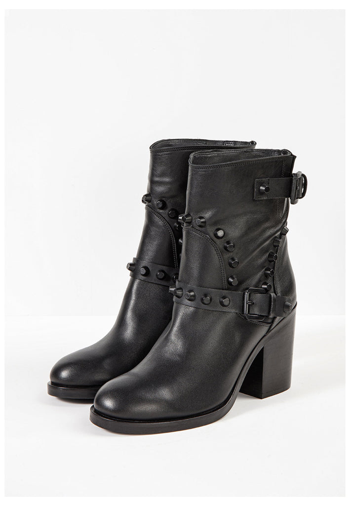 Inuovo Stiefelette Leder Schwarz - surf4shoes