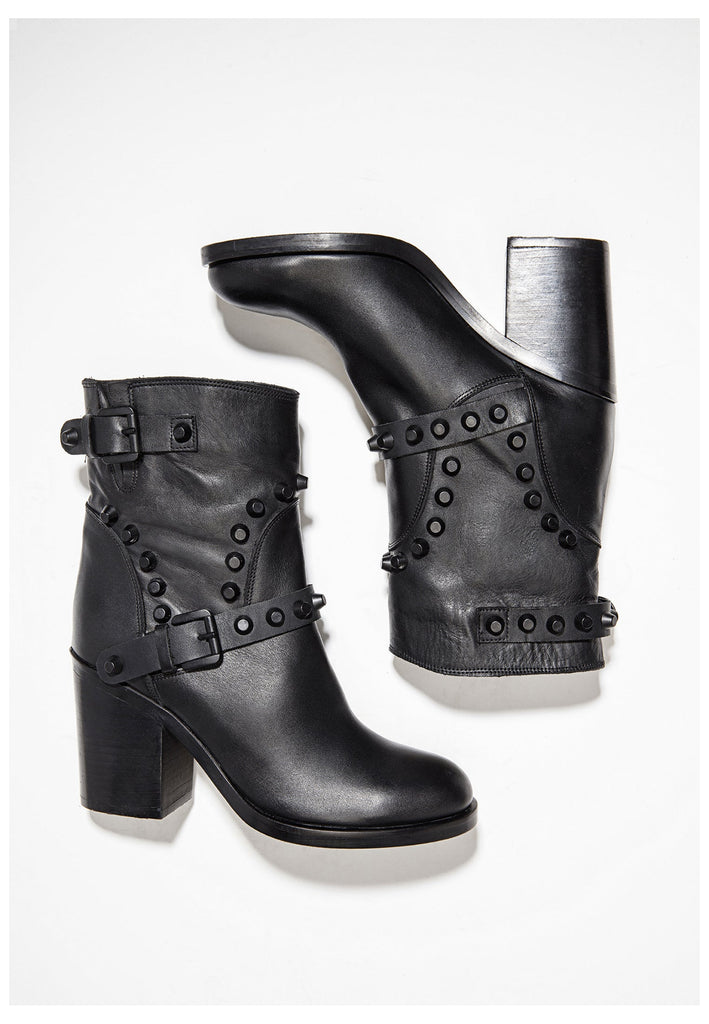 Inuovo Stiefelette Leder Schwarz - surf4shoes