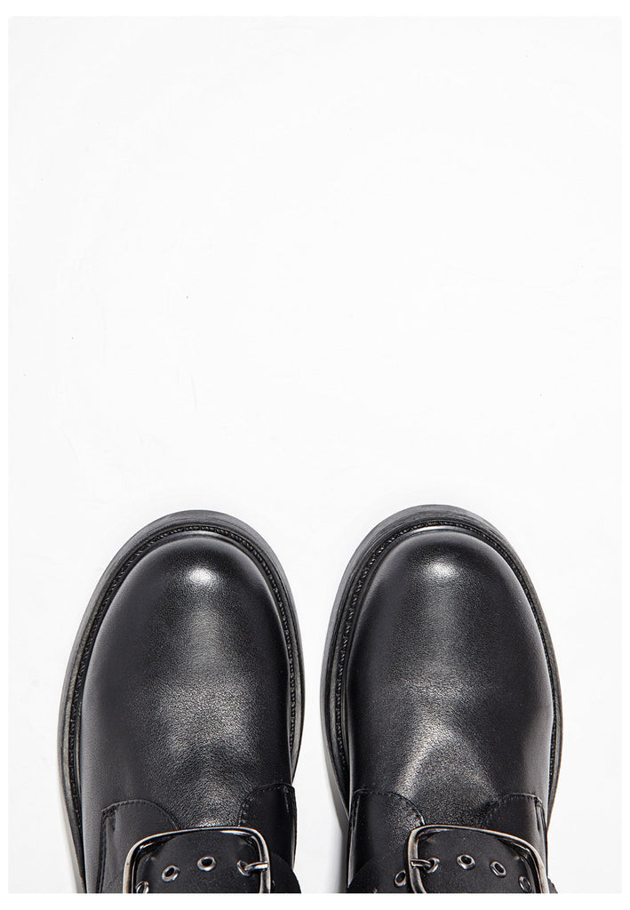 Inuovo Stiefelette Leder Schwarz - surf4shoes