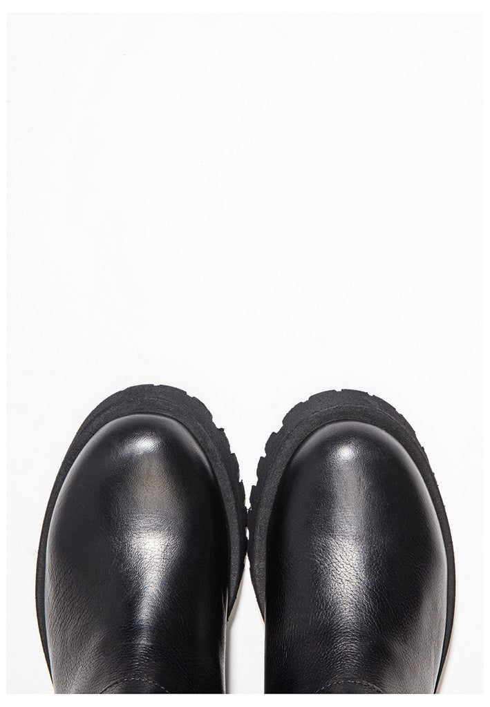 Inuovo Stiefelette Leder Schwarz - surf4shoes