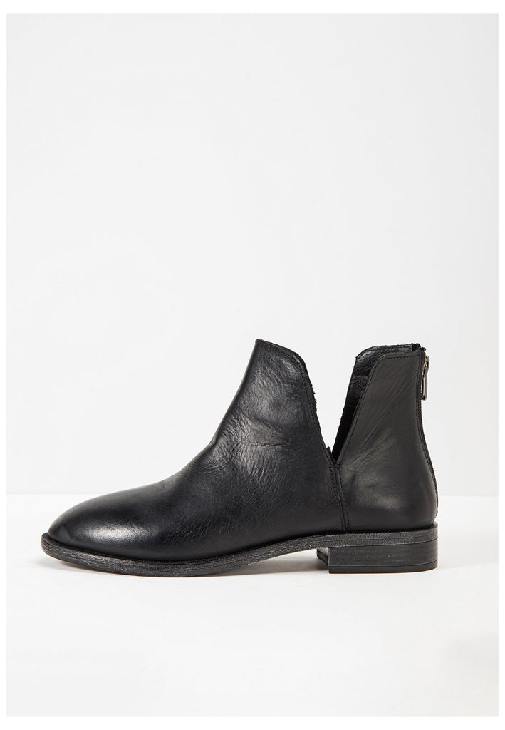 Inuovo Stiefelette Glattleder Schwarz - surf4shoes
