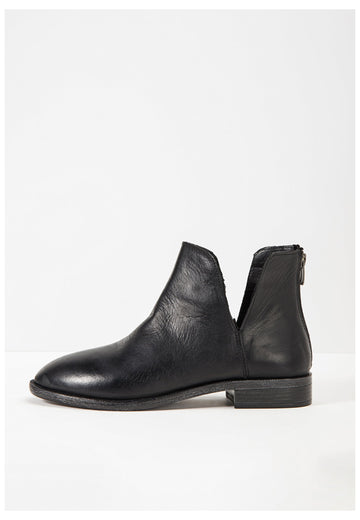 Inuovo Stiefelette Glattleder Schwarz - surf4shoes