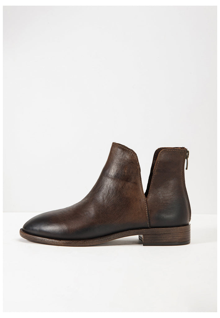 Inuovo Stiefelette Glattleder Dunkelbraun - surf4shoes