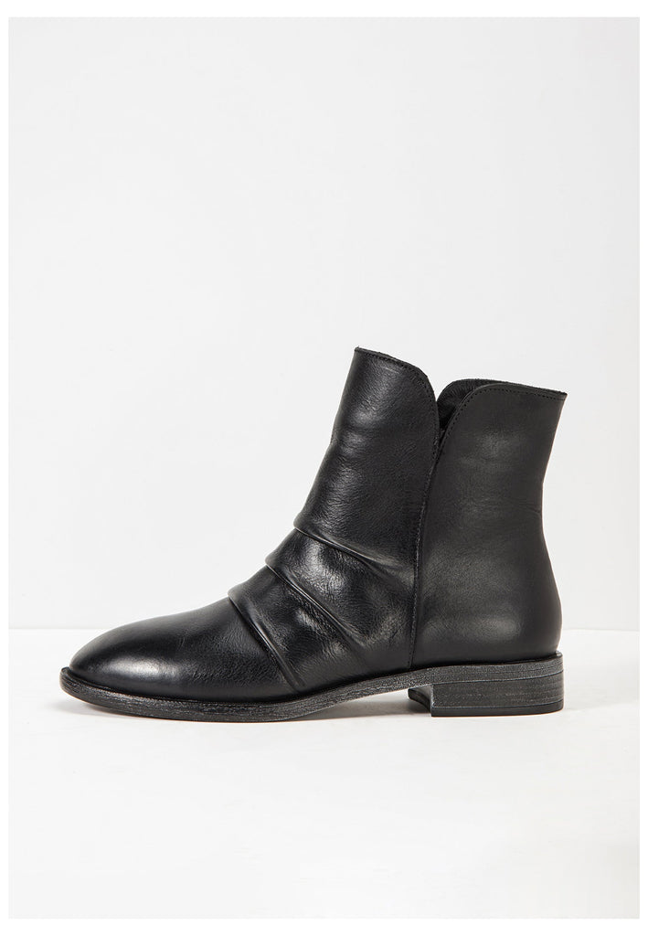Inuovo Stiefelette Glattleder Schwarz - surf4shoes