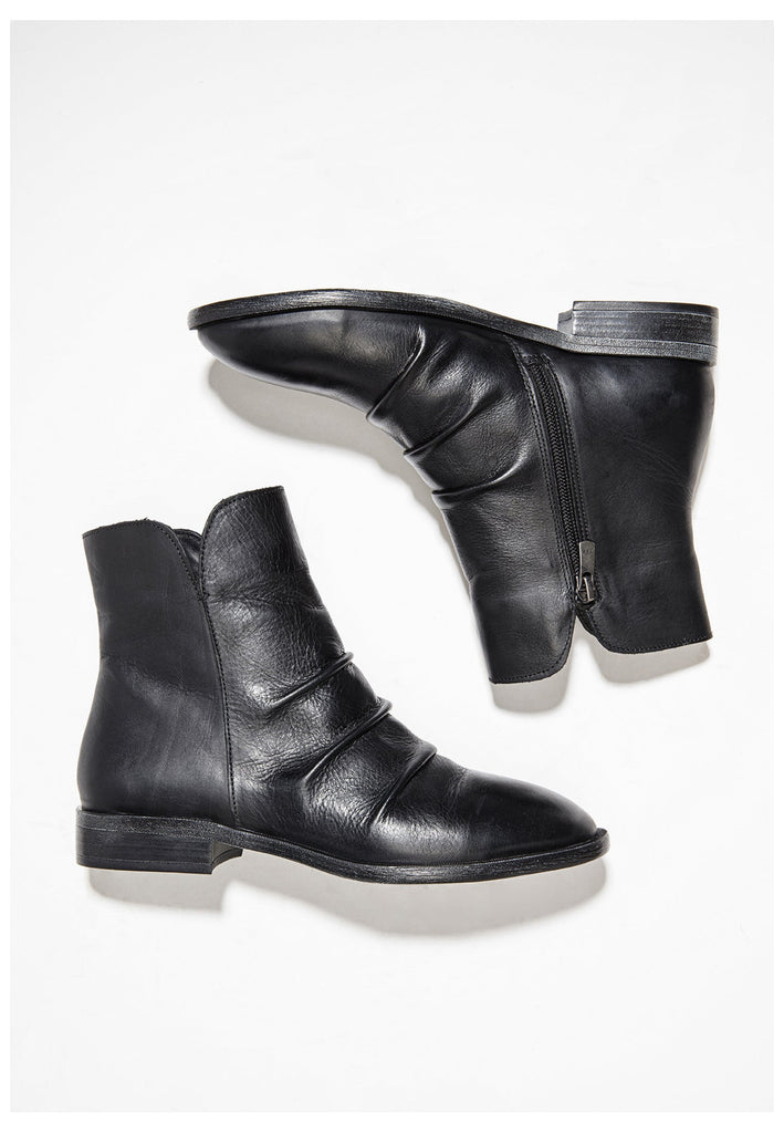 Inuovo Stiefelette Glattleder Schwarz - surf4shoes