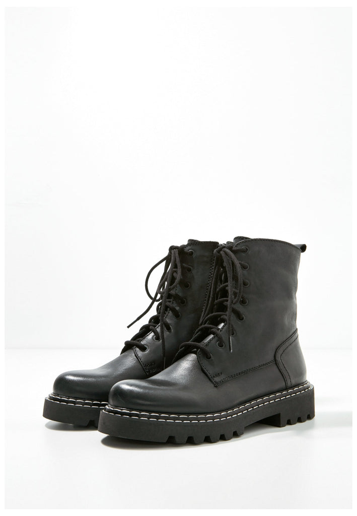 Inuovo Stiefelette Leder Schwarz - surf4shoes