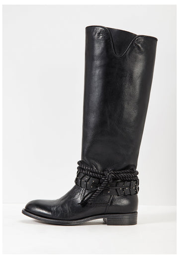 Inuovo Stiefel Leder Schwarz - surf4shoes