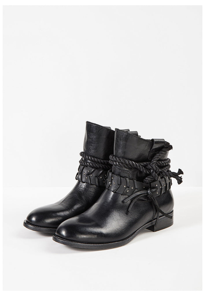 Inuovo Stiefelette Glattleder Schwarz - surf4shoes