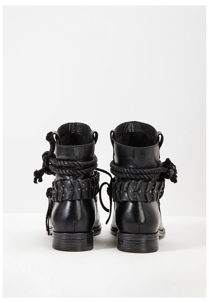 Inuovo Stiefelette Glattleder Schwarz - surf4shoes